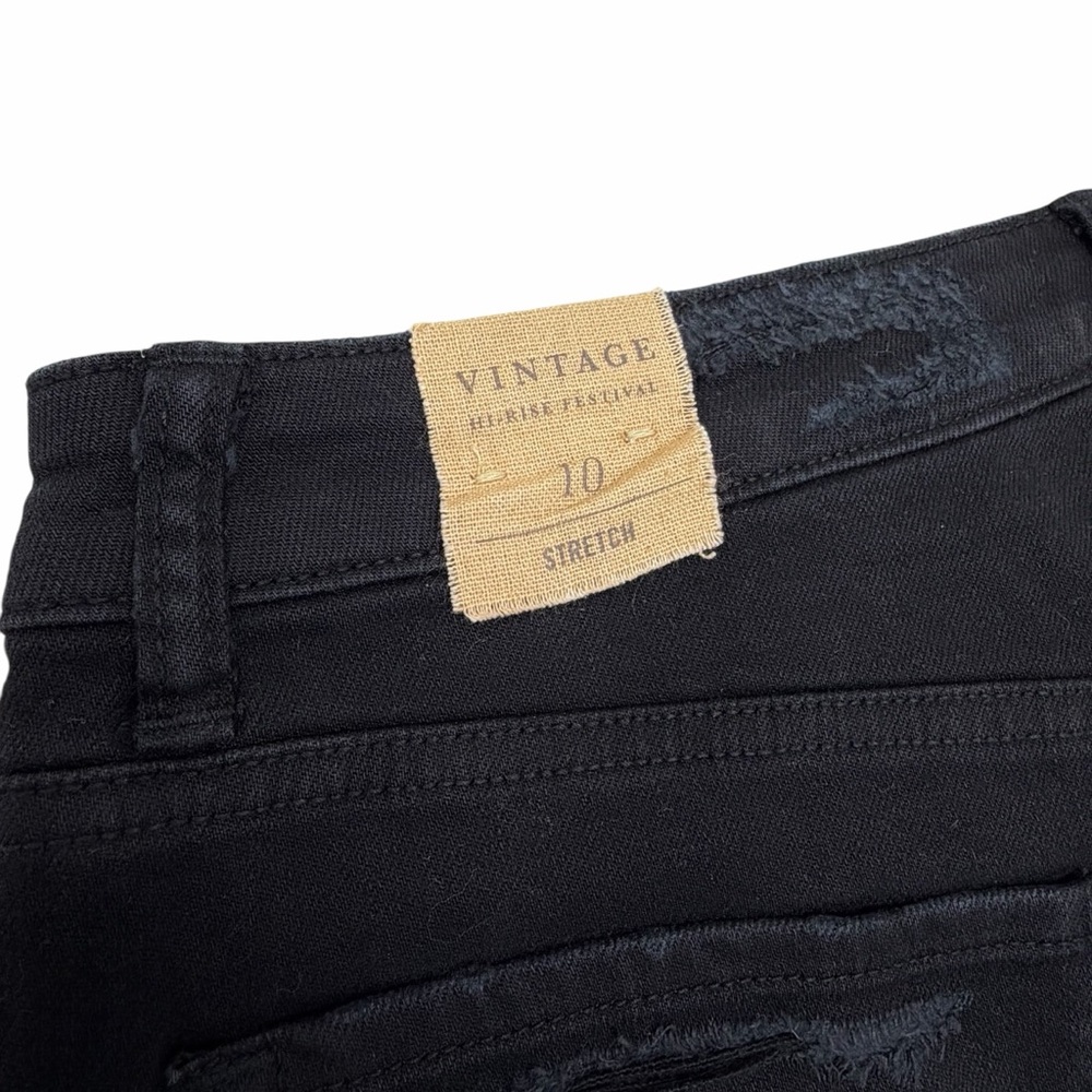 American Eagle Outfitters Vintage Hi-Rise‎ Festival Shorts Distressed Black NWT - Picture 4 of 7